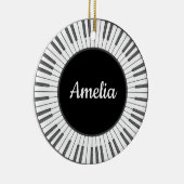 Kreis der Klaviertasten Design-Ornament Keramik Ornament (Rechts)