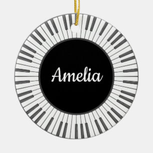 Kreis der Klaviertasten Design-Ornament Keramik Ornament
