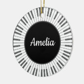 Kreis der Klaviertasten Design-Ornament Keramik Ornament (Links)