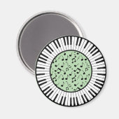 Kreis der Klaviertasten Magnet (Vorderseite/Rückseite)