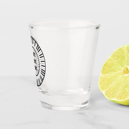 Kreis der Klaviertasten Schnapsglas (Rechts)