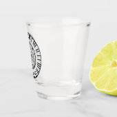 Kreis der Klaviertasten Schnapsglas (Rechts)