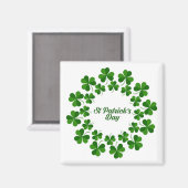 Kreis der Kleeblätter Magnet (Vorderseite/Rückseite)