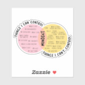 Kreis der Kontrolle Aufkleber (Blatt)