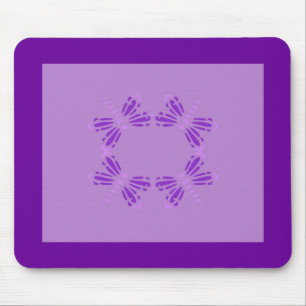 Kreis der Libellen, lila u. rosa Mousepad