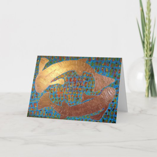 "Kreis der Liebe" Gruß-Karte, Umschläge Dankeskarte (Vorderseite)