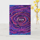 Kreis der Liebe-Grußkarte Karte (Gelbe Blume)