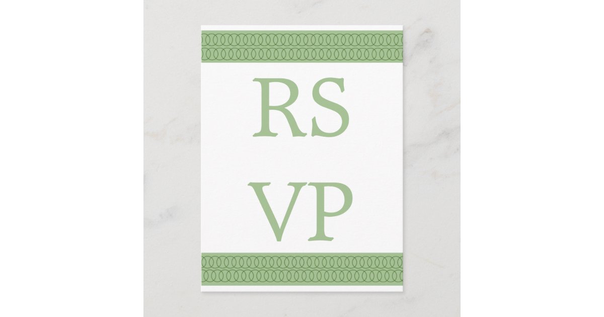 Kreis der Liebe Hochzeit RSVP Postkarte Zazzle.de