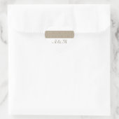 Kreis der Liebe Monogramm Herzkleber Herz-Aufkleber (Tasche)