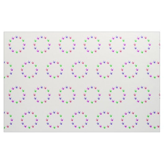 Kreis der Liebe, Zeichensprache übergibt Stoff (Fat Quarter (45,7 x 55,9 cm))