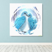 *~* Kreis der Liebesvögel AP54 Art Winter Leinwanddruck (Insitu (Holzboden))