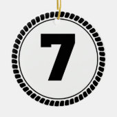 Kreis der Nr.-sieben Keramikornament (Vorne)