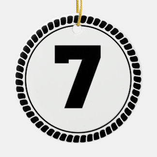 Kreis der Nr.-sieben Keramikornament