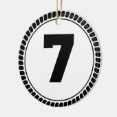 Kreis der Nr.-sieben Keramikornament (Links)