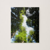 Kreis der Redwood-Bäume im Redwood-Nationalpark Puzzle (Vertikal)