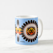 Kreis der Reflexion Kaffeetasse (VorderseiteRechts)