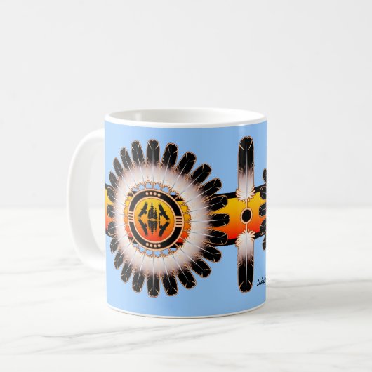 Kreis der Reflexion Kaffeetasse (Vorderseite Links)