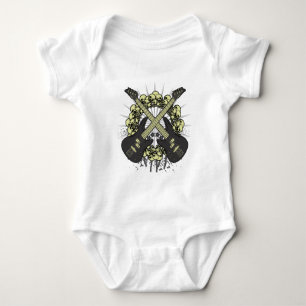 Kreis der Schädel Baby Strampler