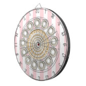 Kreis der schwarz-weißen Streifen Dartscheibe (Vorderseite rechts)