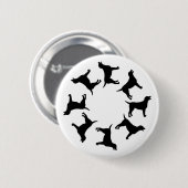 Kreis der schwarzen Labradore Button (Vorne & Hinten)