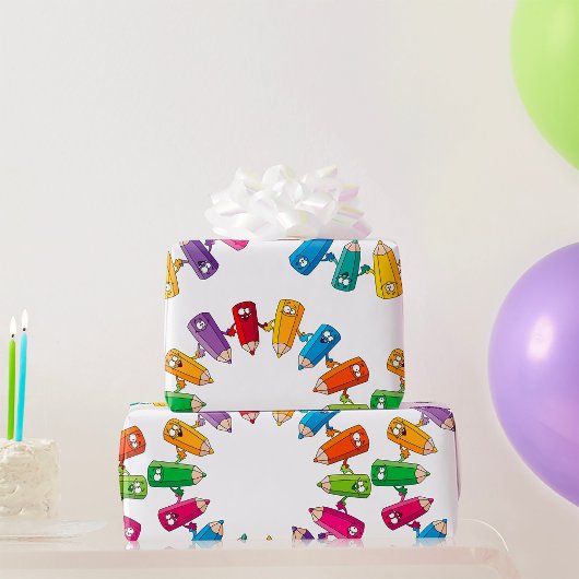 Kreis der Stifte Geschenkpapier