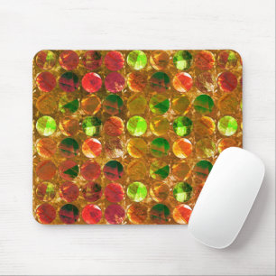 Kreis der Textur auf rauer Orange Mousepad