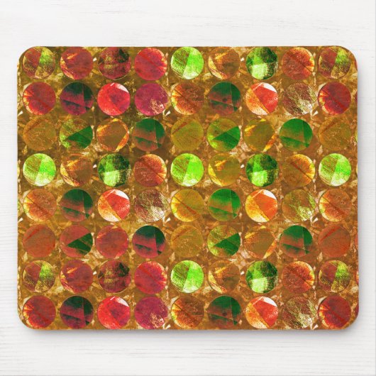 Kreis der Textur auf rauer Orange Mousepad (Vorne)