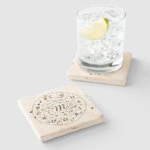 Kreis des Fünftel-Monogramms Steinuntersetzer (Seitenansicht)