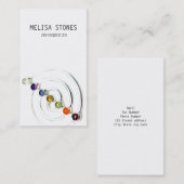 Kreis des Leben Chakra Edelstein-Zen-Entwurfs Visitenkarte (Vorne/Hinten)