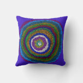 Kreis des Lebens Multicolor Throw Kissen (Rückseite)