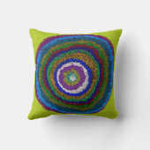 Kreis des Lebens Multicolor Throw Kissen (Rückseite)