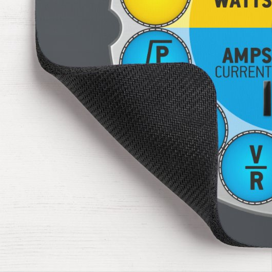 Kreis des Ohms Gesetzes Mousepad (Ecke)