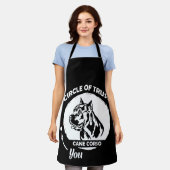 Kreis des Vertrauens Witzhund Lover Schürze (Getragen)