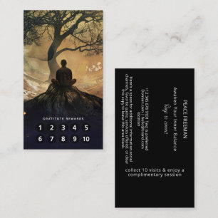 Kreis des Werdens Symbolisches spirituelles Desi Visitenkarte