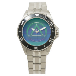 Kreis-Dreieck-Erholungs-Uhr Armbanduhr