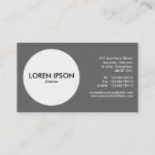 Kreis - Dreieck - Grün des Mars Visitenkarte (Rückseite)