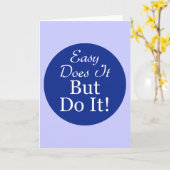 Kreis-Einfach-Tun-Es-Aber-Tun Sie Karte (Gelbe Blume)