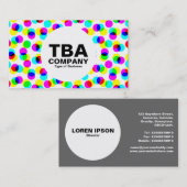 Kreis - Farbhalftonmuster Visitenkarte (Vorne/Hinten)