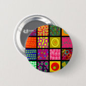 Kreis-Fliesen-Tapete Button (Vorne & Hinten)