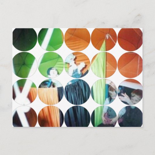 Kreis-Foto-Postkarte Postkarte (Vorderseite)