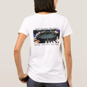 Kreis-Füße (Farbe) - Behälter T-Shirt (Rückseite)