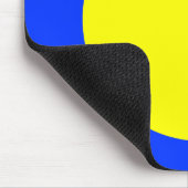 Kreis - Gelb und Blau Mousepad (Ecke)