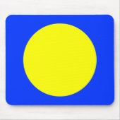 Kreis - Gelb und Blau Mousepad (Vorne)