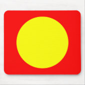 Kreis - Gelb und Rot Mousepad (Vorne)