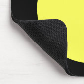 Kreis - gelb und schwarz mousepad (Ecke)