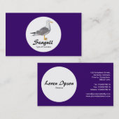 Kreis - Gelbgelbkörner - Tief Lila Visitenkarte (Vorne/Hinten)