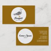 Kreis - Gelbkörniger Gullus - Tiefe goldene braun Visitenkarte (Vorne/Hinten)