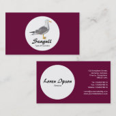 Kreis - Gelbkörniger Gullus - Tiefe Krimson Visitenkarte (Vorne/Hinten)