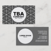 Kreis - Geometrische Blume Visitenkarte (Vorne/Hinten)