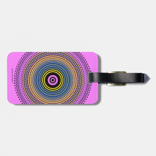 Kreis Gepäckanhänger (Rückseite horizontal)